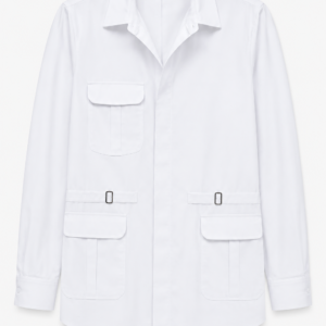 Premium White Multi-Pocket Work Coat