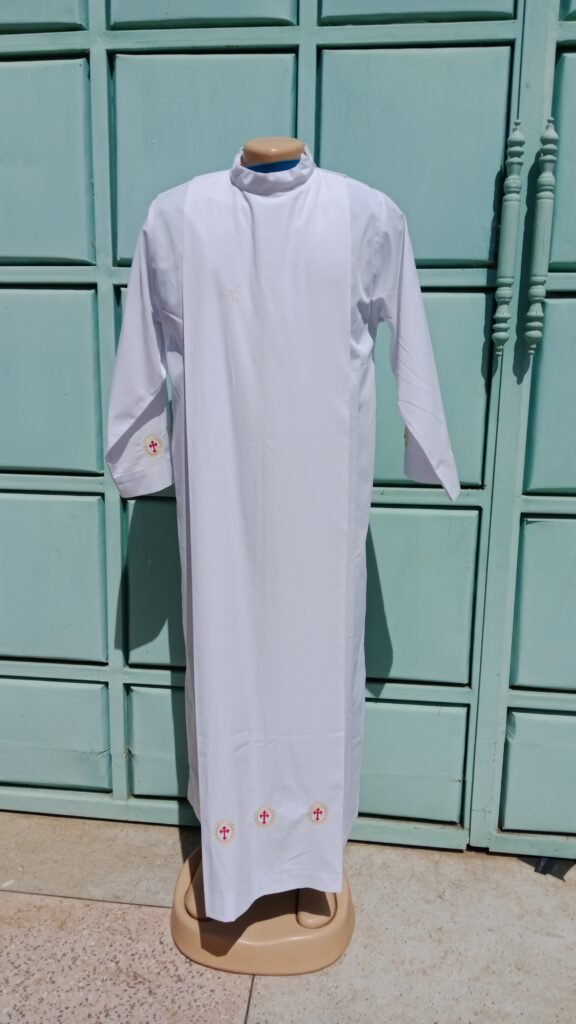 White Clergy Scapular-Alb Set