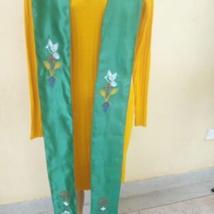 Green Liturgical Clergy Stole with Embroidered Liturgical Symbols
