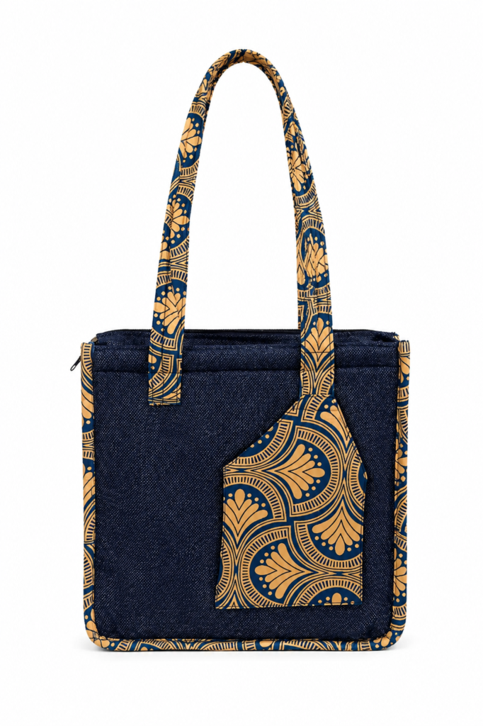 Kitenge Accent Utility Tote Bag