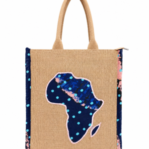 Africa Heritage Jute Tote Bag