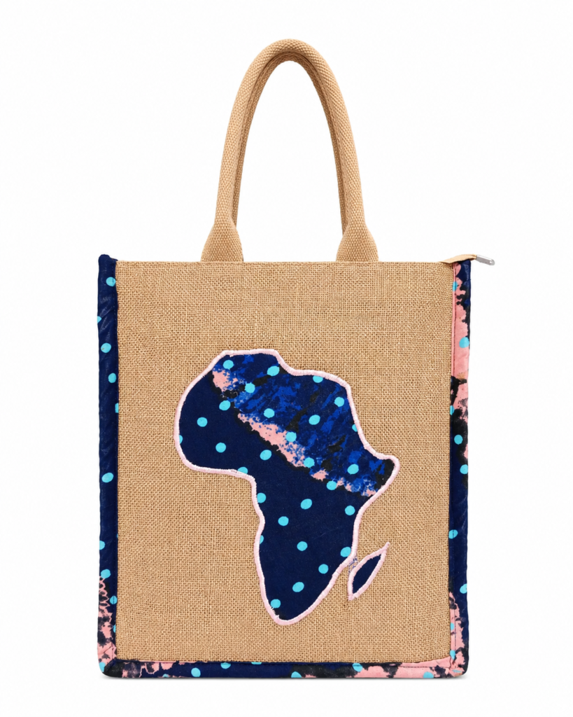 Africa Heritage Jute Tote Bag