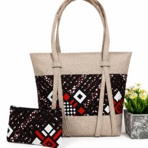 Heritage Geo Tote Bag & Pouch Set