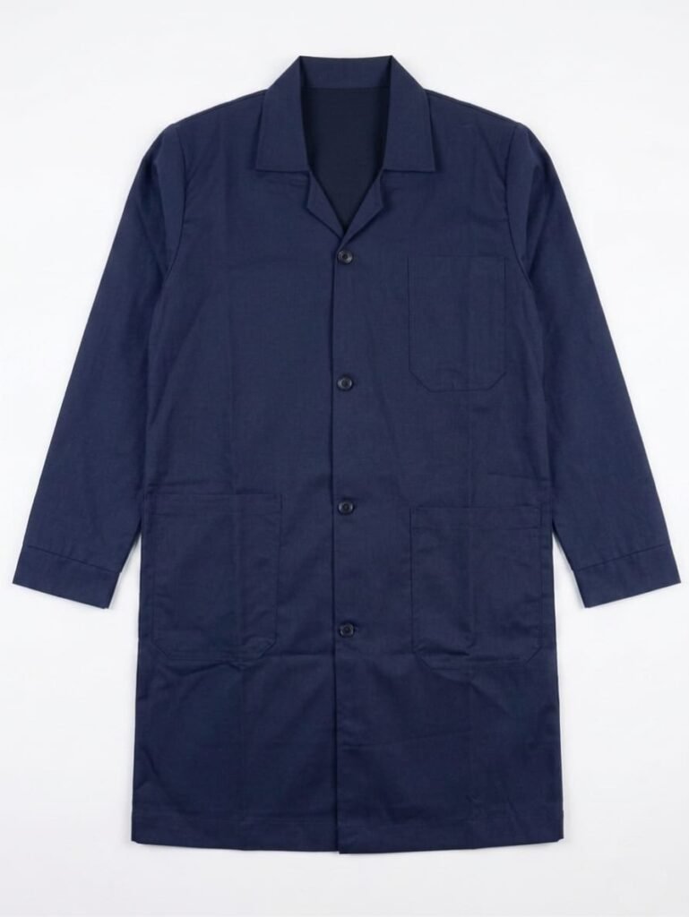 Navy Blue Dust Coat Workwear