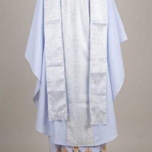 3-Piece Gothic Chasuble Vestment Set with Matching Stole