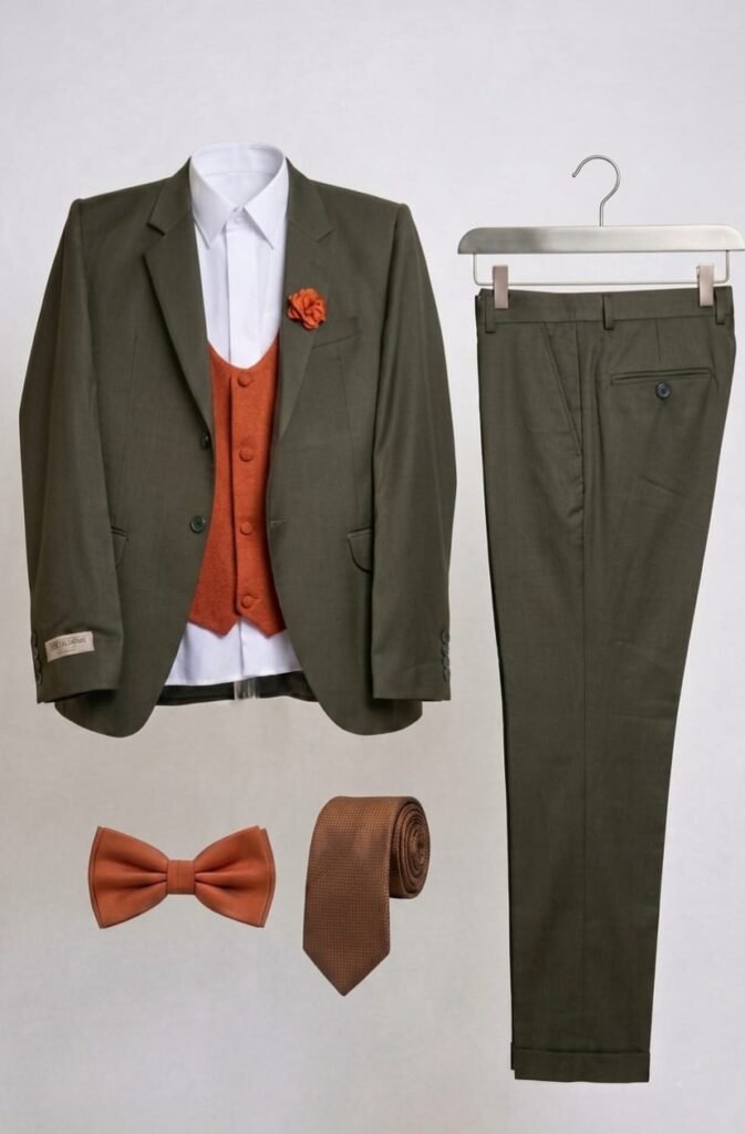 Men's Full Three Piece Suit - Groom & Wedding Party Attire