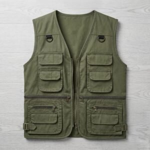 Men's Outdoor Utility Vest – Olive Green