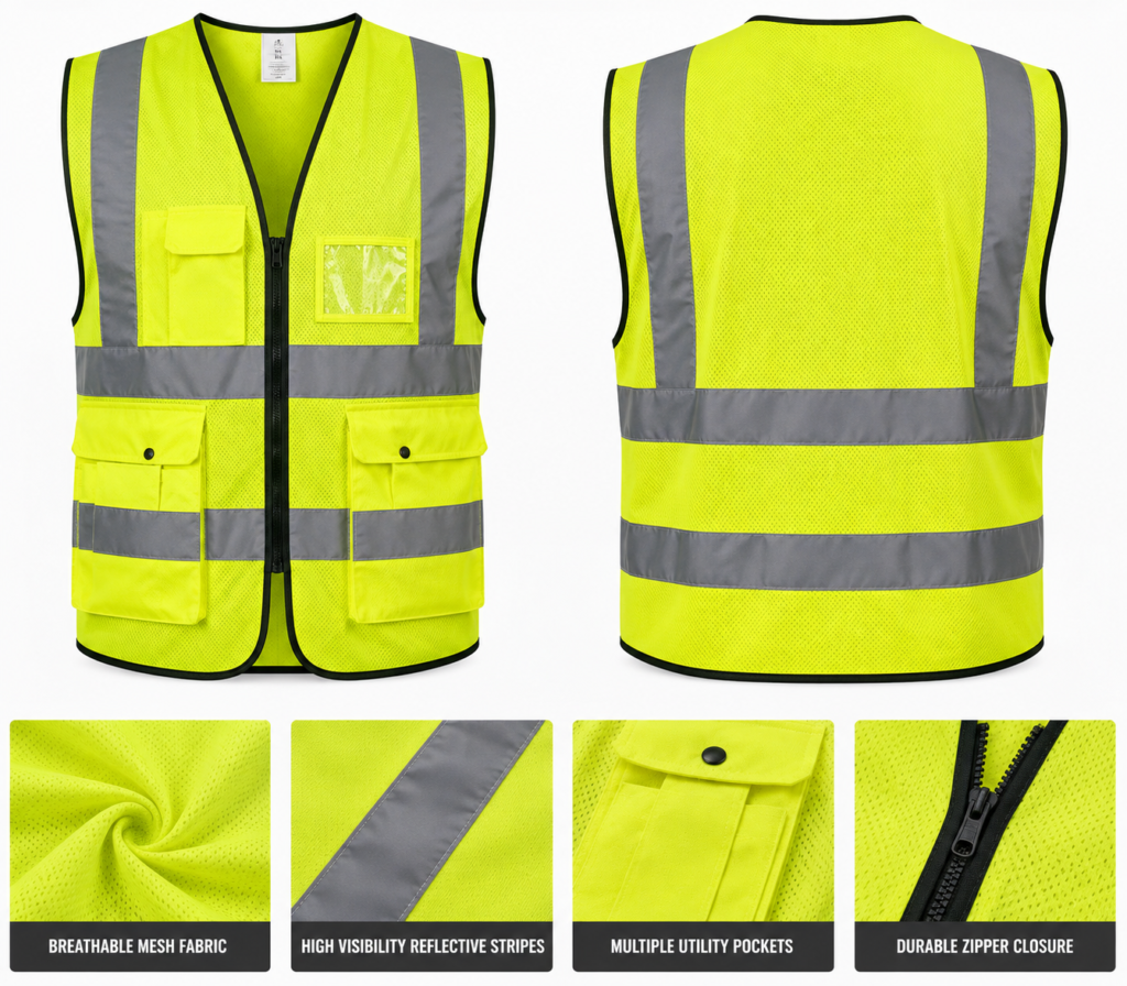 High Visibility Reflective Safety Vest